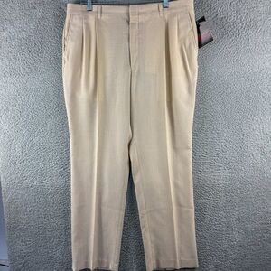 VTG Botany 500 Pants Mens‎ 38x30 Tan NEW Made in USA Lightweight Office NWT